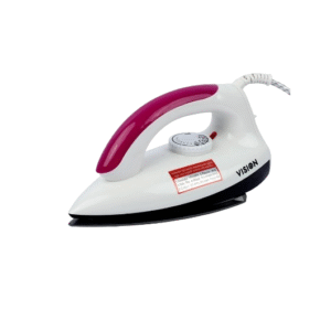 VISION 1000W Electric Iron Shock & Burn Proof â Model VIS-DEI-002 (Multi-Color)